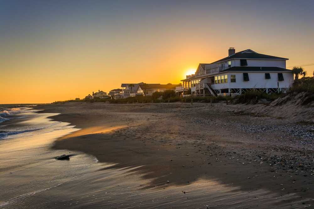 Beachfront property in California